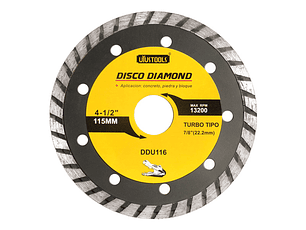 DISCO DIAMANTADO TURBO 4 1/2