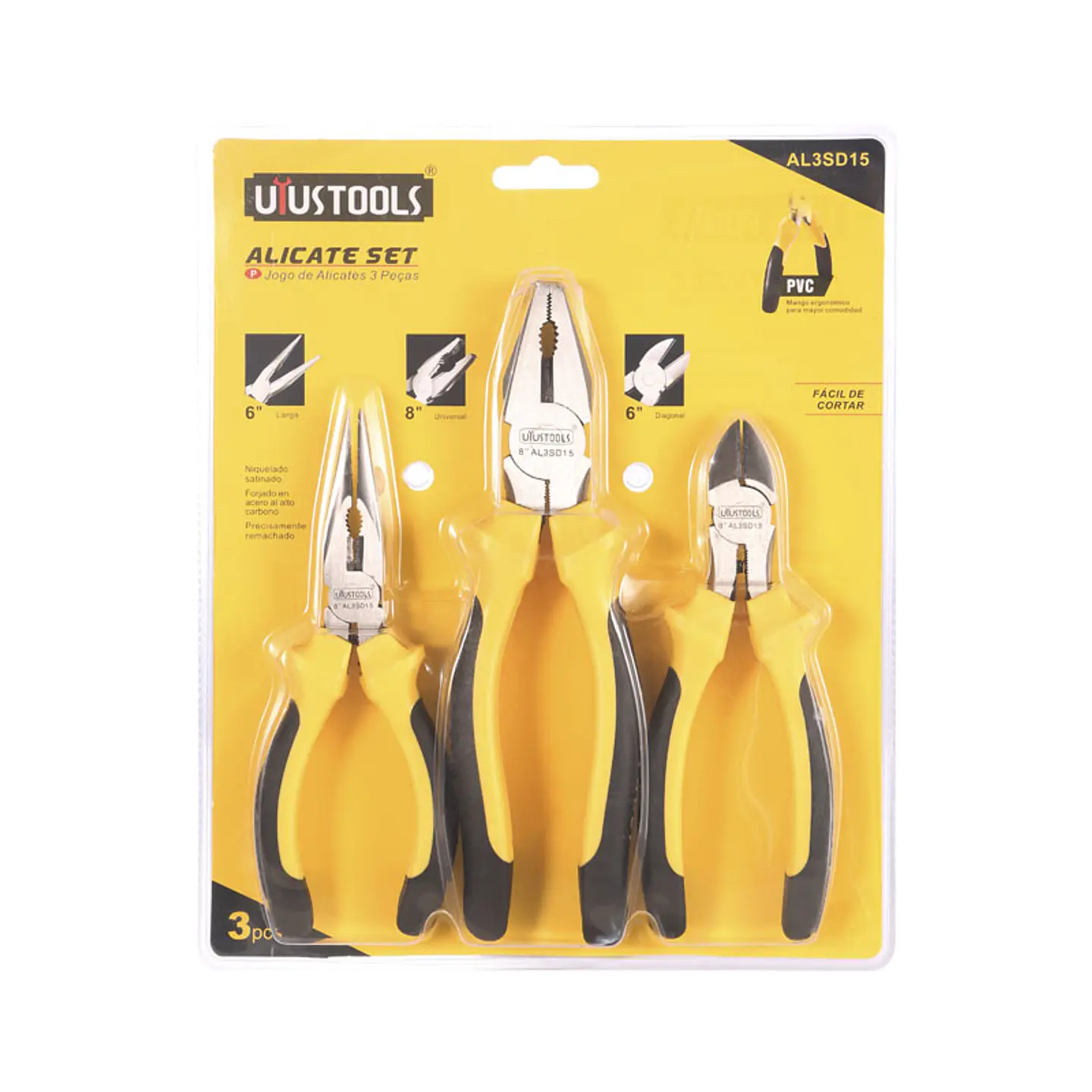 JUEGO ALICATES 3 PCS (UNIV-CORTE-PUNTA) 1