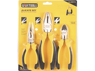 JUEGO ALICATES 3 PCS (UNIV-CORTE-PUNTA)