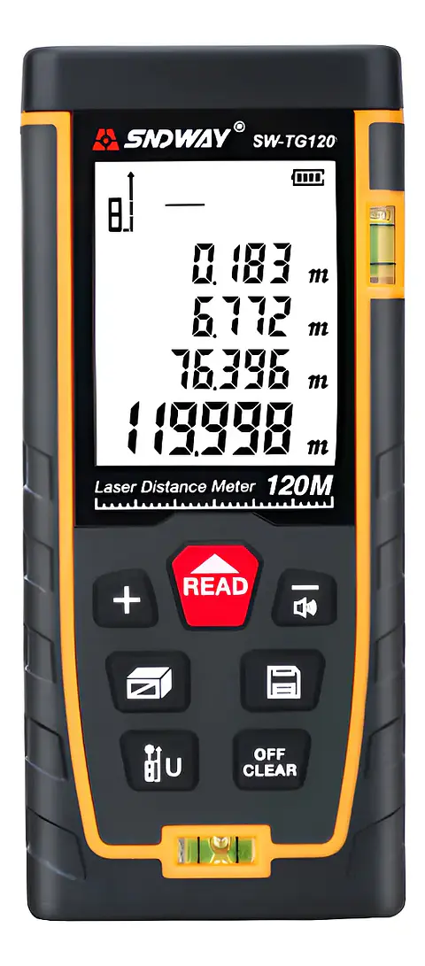 MEDIDOR DISTANCIA LÁSER 0.05 A 120M SNDWAY SW-TG120 DISTANCIÓMETRO