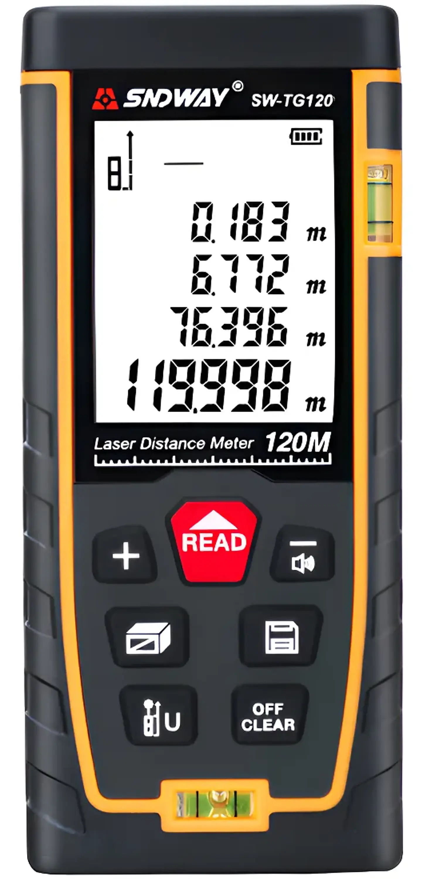 MEDIDOR DISTANCIA LÁSER 0.05 A 120M SNDWAY SW-TG120 DISTANCIÓMETRO 1