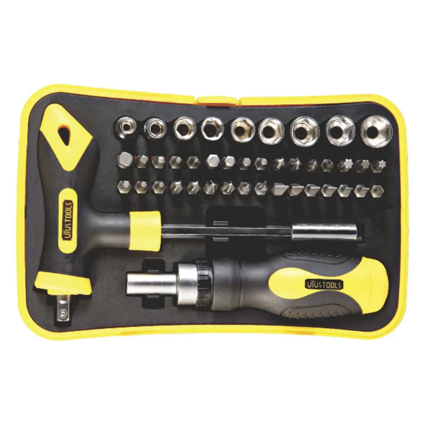 JUEGO DESTORNILLADOR RATCHET 43 PCS UYUSTOOLS 1