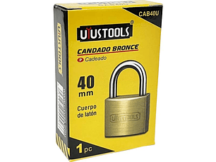 CANDADO DORADO 40MM UYUSTOOLS CAJA