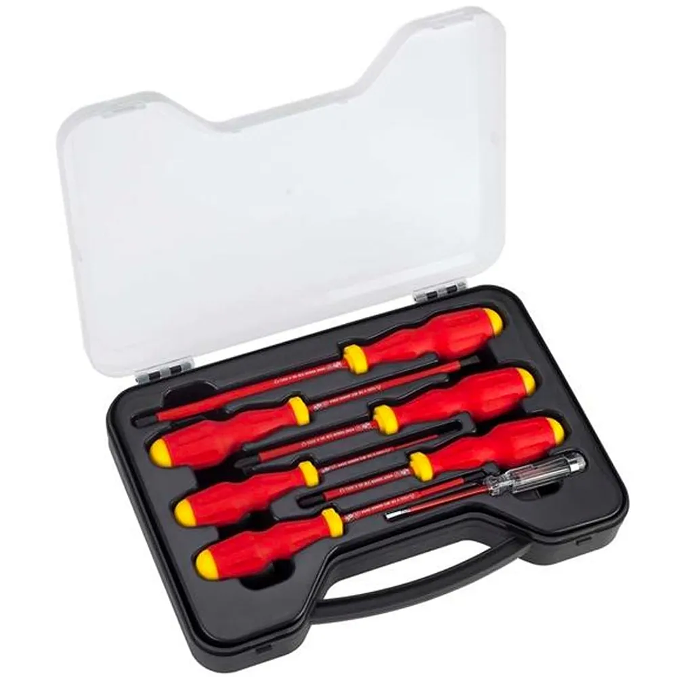 JUEGO DESTORNILLADOR AISLADO STANLEY 7 PCS STMT60175-LA 1