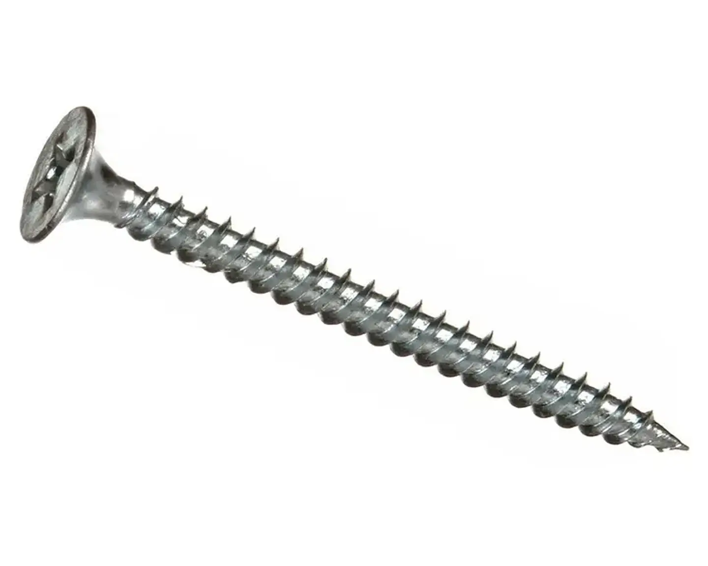 TORNILLO VOLCANITA HILO FINO ZINCADO 6 X 1 1/4 100 UNIDADES IMPORPER 1