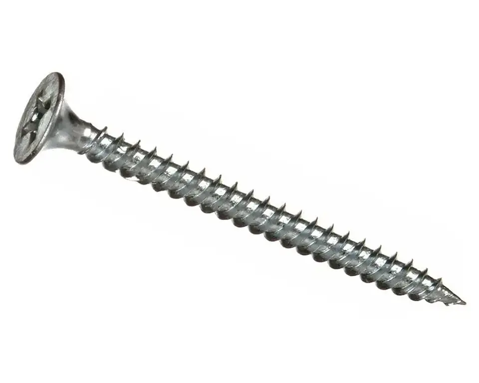 TORNILLO VOLCANITA HILO FINO ZINCADO 6 X 1 1/4 100 UNIDADES IMPORPER 1