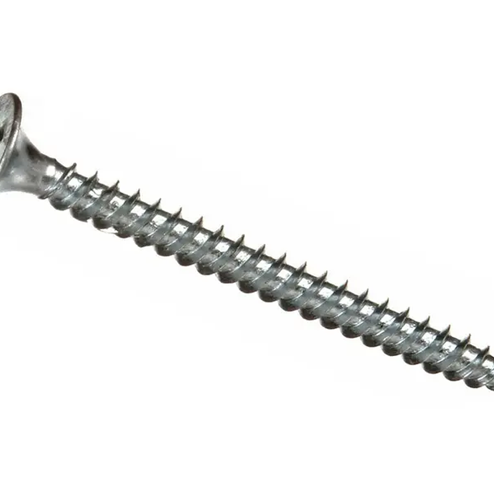 TORNILLO VOLCANITA HILO FINO ZINCADO 6 X 1 1/4 100 UNIDADES IMPORPER 1