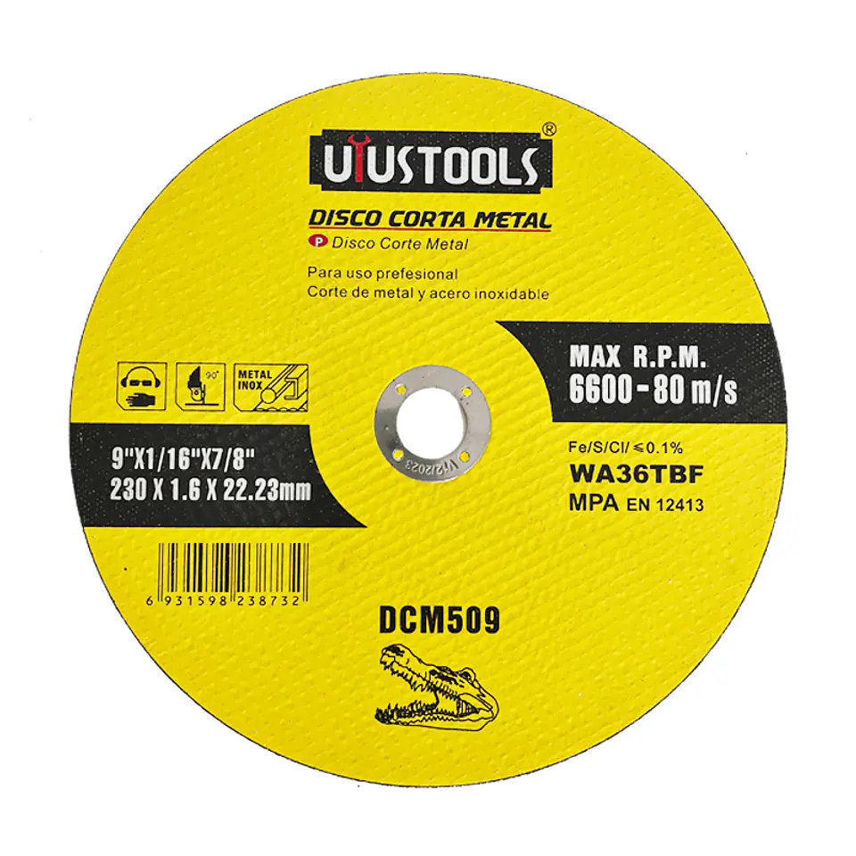DISCO CORTE METAL 9″ x 1.6 x 22.2 UYUSTOOLS 1