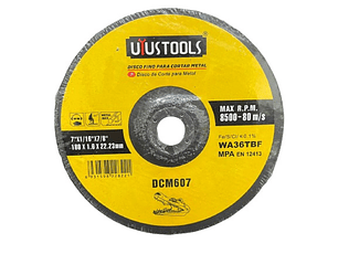 DISCO CORTE METAL 7″ x 1,6MM UYUSTOOLS