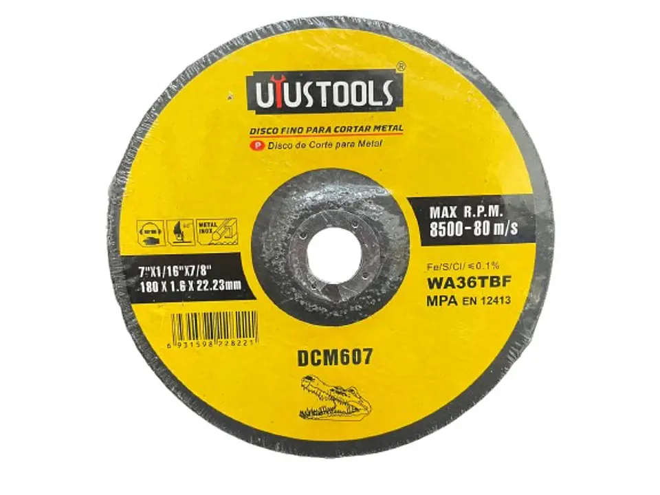 DISCO CORTE METAL 7″ x 1,6MM UYUSTOOLS 1