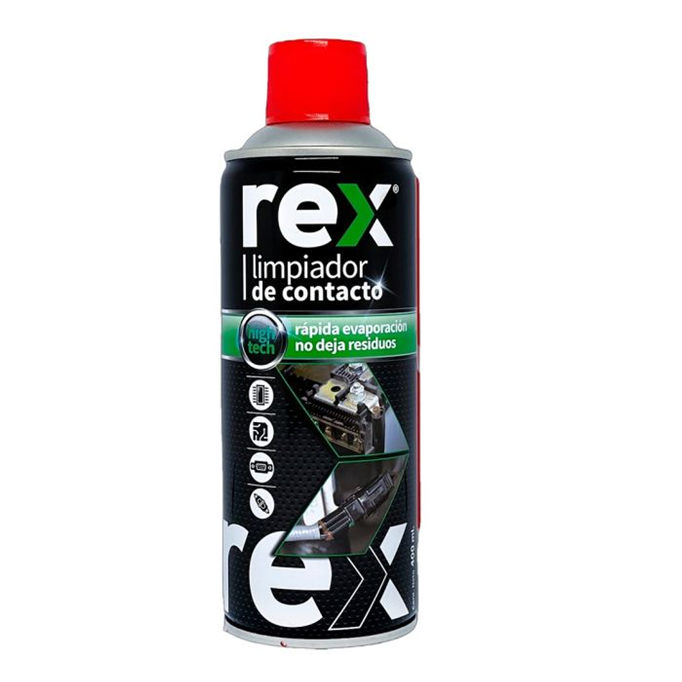 LIMPIADOR DE CONTACTOS Y CIRCUITOS ELÉCTRICOS 400ML REX 1