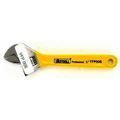 LLAVE FRANCESA 6 MANGO PLÁSTICO AMARILLO