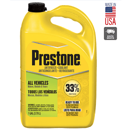 Anticongelante + Refrigerante Prestone al 33% (verde fluor) 3,78 lts