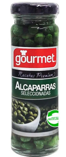Alcaparras 110 gramos Marca Gourmet