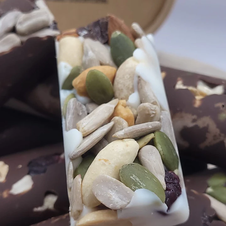 Barra Choco Dúo y Mix Frutos Secos 5 unidades 60 gr cu 6