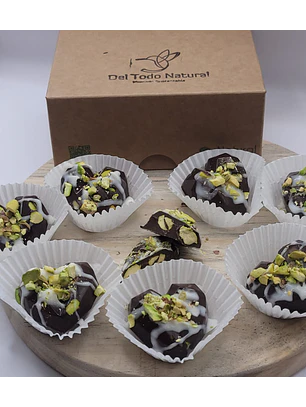 Bombón Corazón de Pistacho Chocolate Dark 8 unidades