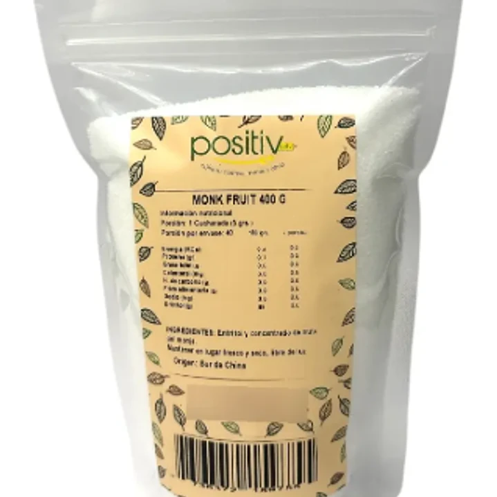 Monk Fruit  - Fruto del Monje 400 gr Marca Positiv 1