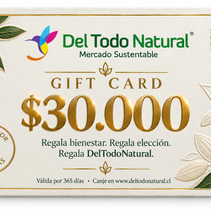 Gift Card DelTodoNatural $30.000 1