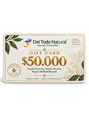 Gift Card DelTodoNatural $50.000