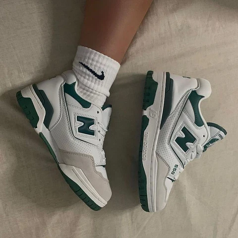 Zapatillas NB 550 verdes