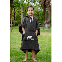 Poncho Toalla Kobu Kids Negro 4