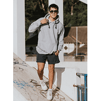 Polerón Hoodie Kobu Gris Melange 4