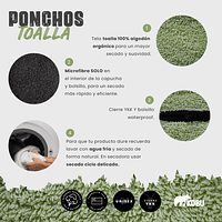 Poncho Toalla Kobu Lima 5