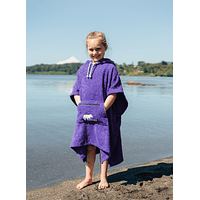 Poncho Toalla Kobu Kids Morado 1