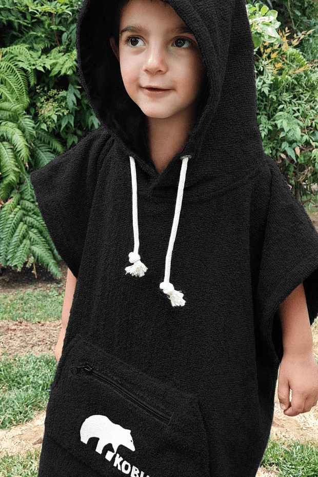 Poncho Toalla Kobu Baby Negro