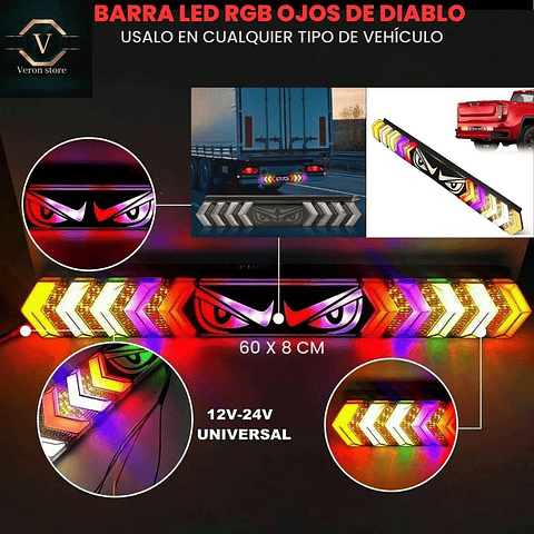 BARRA LED DIRECCIONAL MODELO DIABLO 
