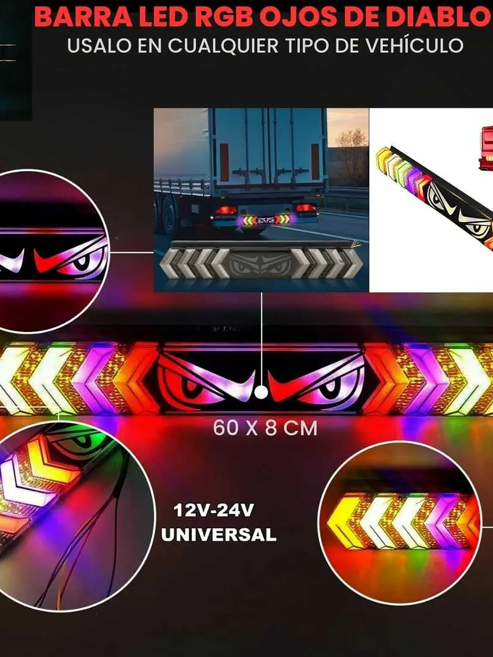 BARRA LED DIRECCIONAL MODELO DIABLO  1