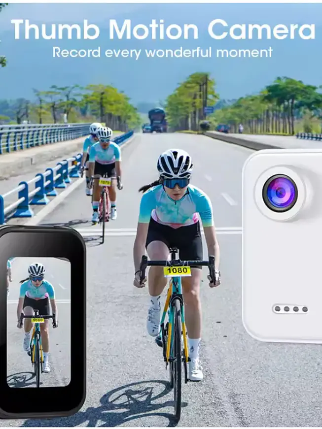 CAMARA DEPORTIVA CON COLLAR MAGNETICO 4K 2