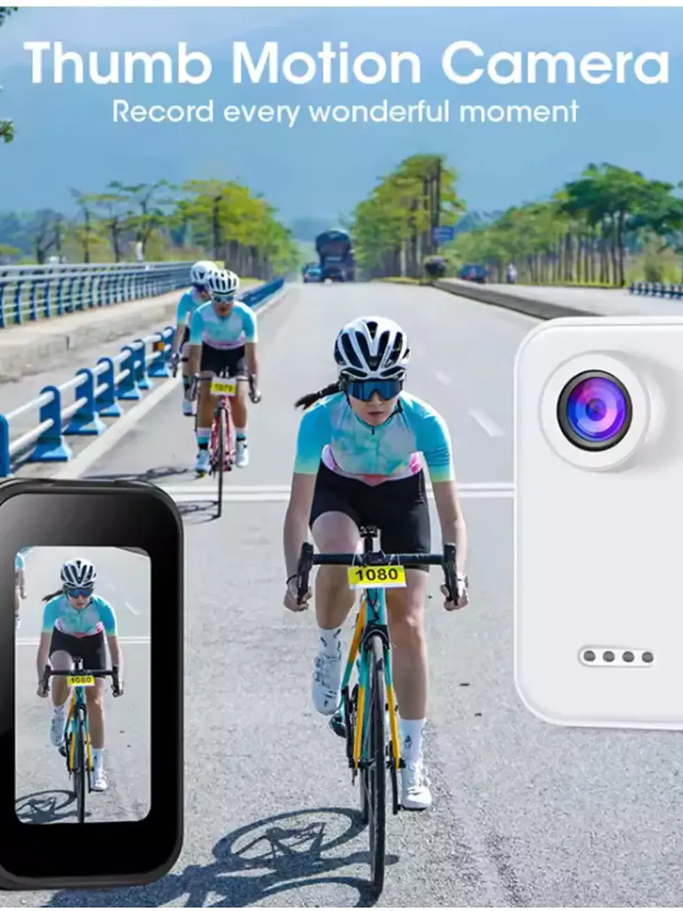 CAMARA DEPORTIVA CON COLLAR MAGNETICO 4K 2