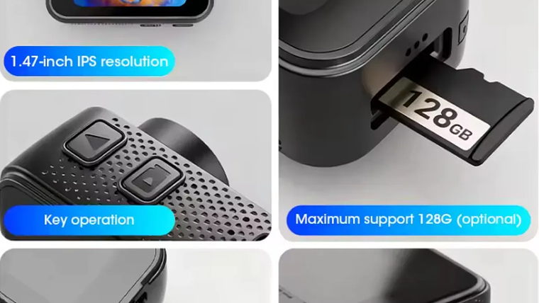 CAMARA DEPORTIVA CON COLLAR MAGNETICO 4K 4