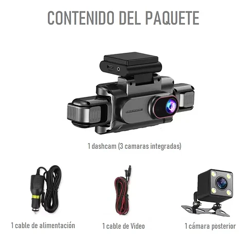 DASHCAM 4DRUPLE CAMARA 