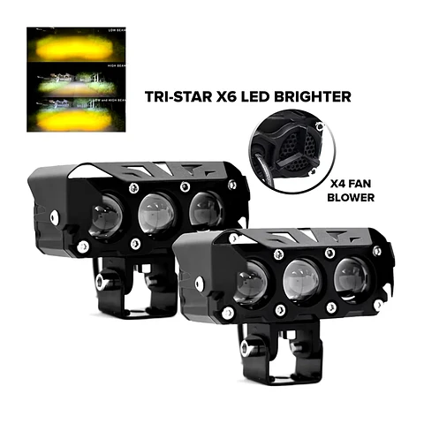 NEBLINEROS DE 3 LUPAS CON VENTILADOR 