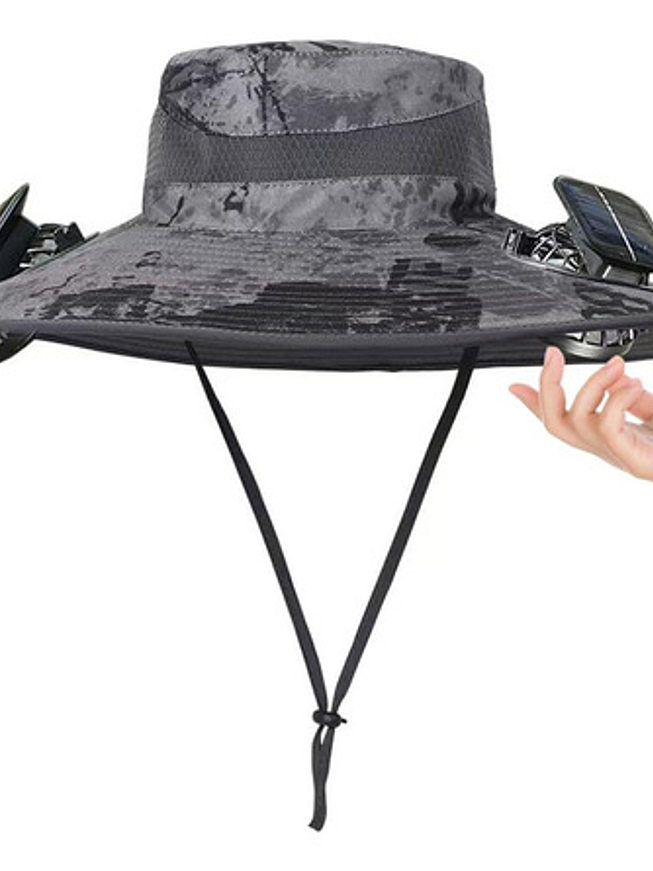 SOMBRERO CON VENTILADOR (CON PANEL SOLAR) 1