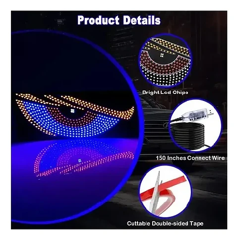 OJOS LED PARA AUTO PANEL CON ENTRADA USB 