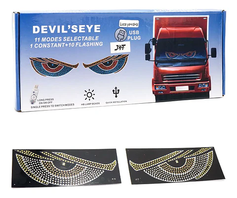 OJOS LED PARA AUTO PANEL CON ENTRADA USB 