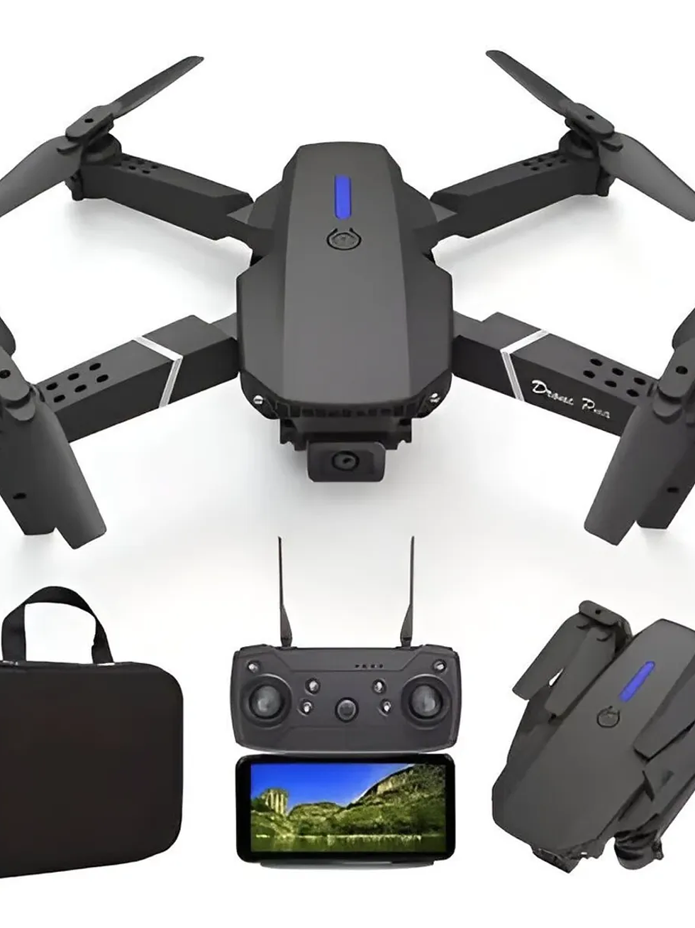 DRONE E88 PRO GENERICO INLUYE ACCEOSORIOS  1