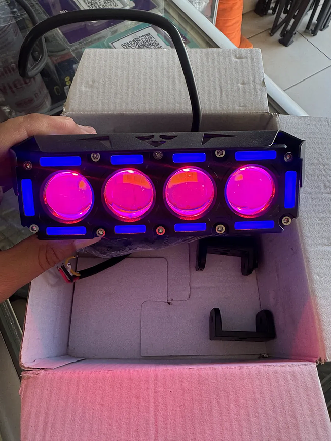 Faro Exploradora Led Ojo De Angel 4x4 Con Ventilador Gama A 4 Cables Negro Blanco Neutro 3