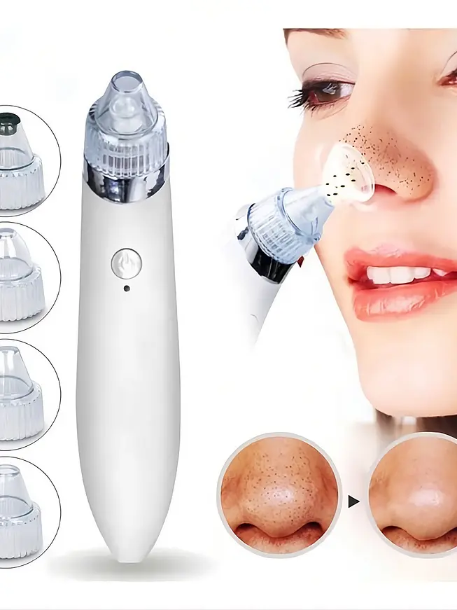 Extractor de Puntos Negros y Espinillas Recargable - Limpieza Facial Profunda LED 1