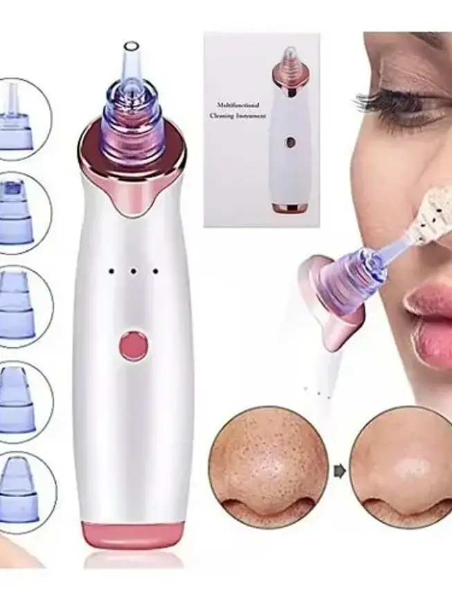 Extractor de Puntos Negros y Espinillas Recargable - Limpieza Facial Profunda LED 2