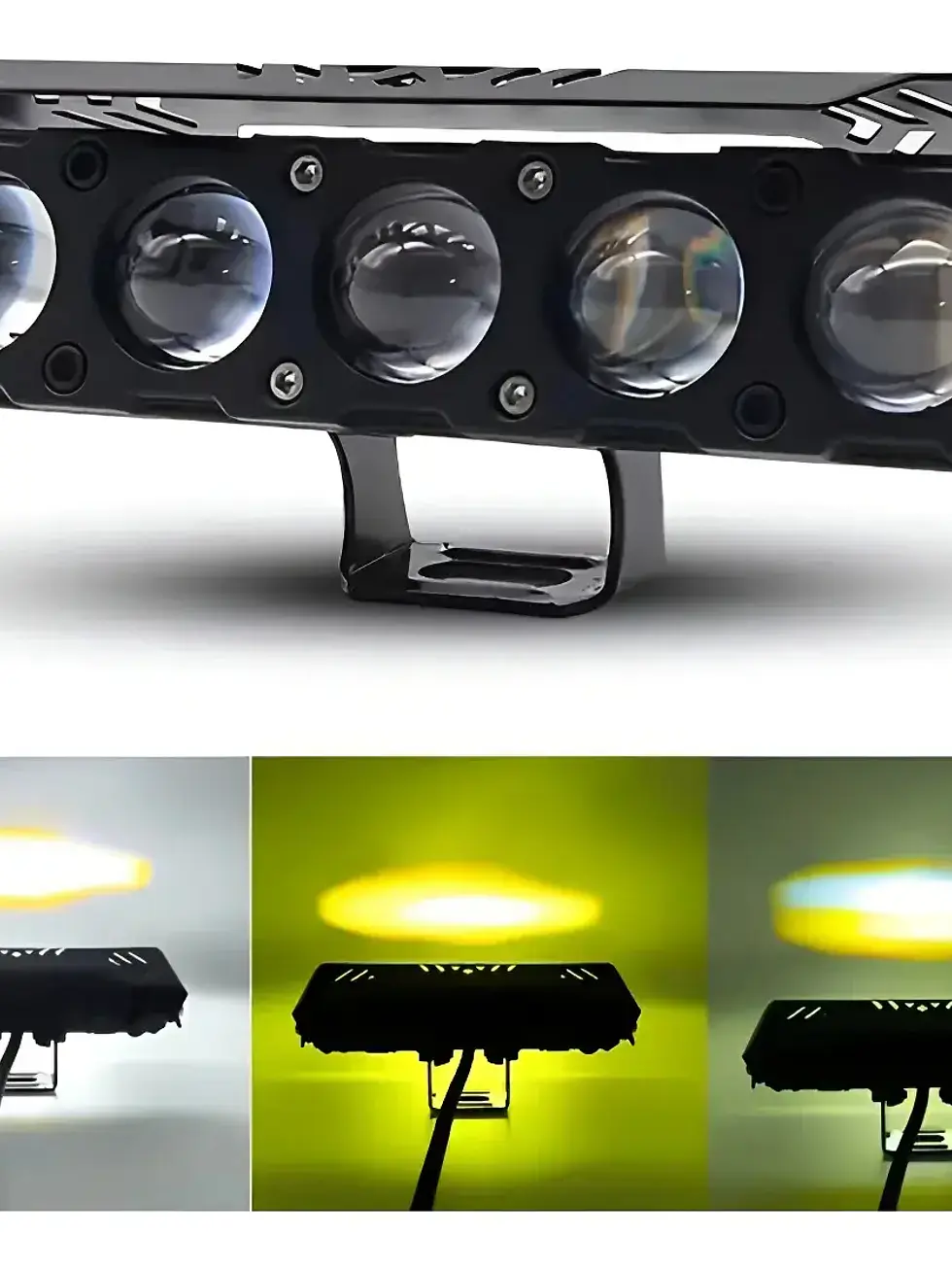 Faro Led 5 Lupas Luz Blanca/ambar  12/24v (2 piezas) 1