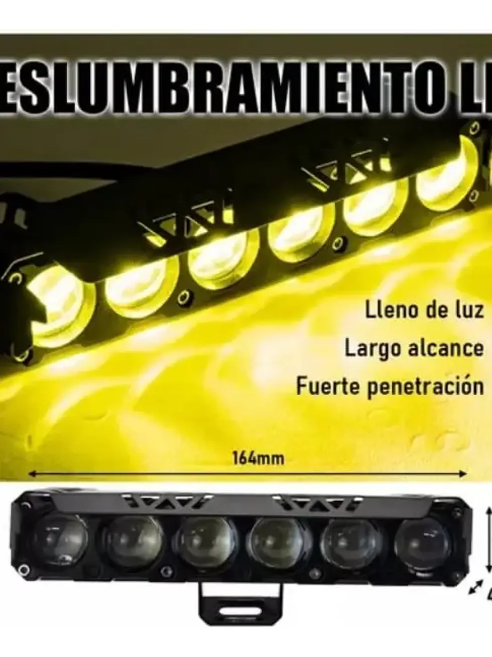 Par Faros Auxiliares Lupa Dual Amarillo Y Blanco 12 / 24v ( 2 piezas) 3