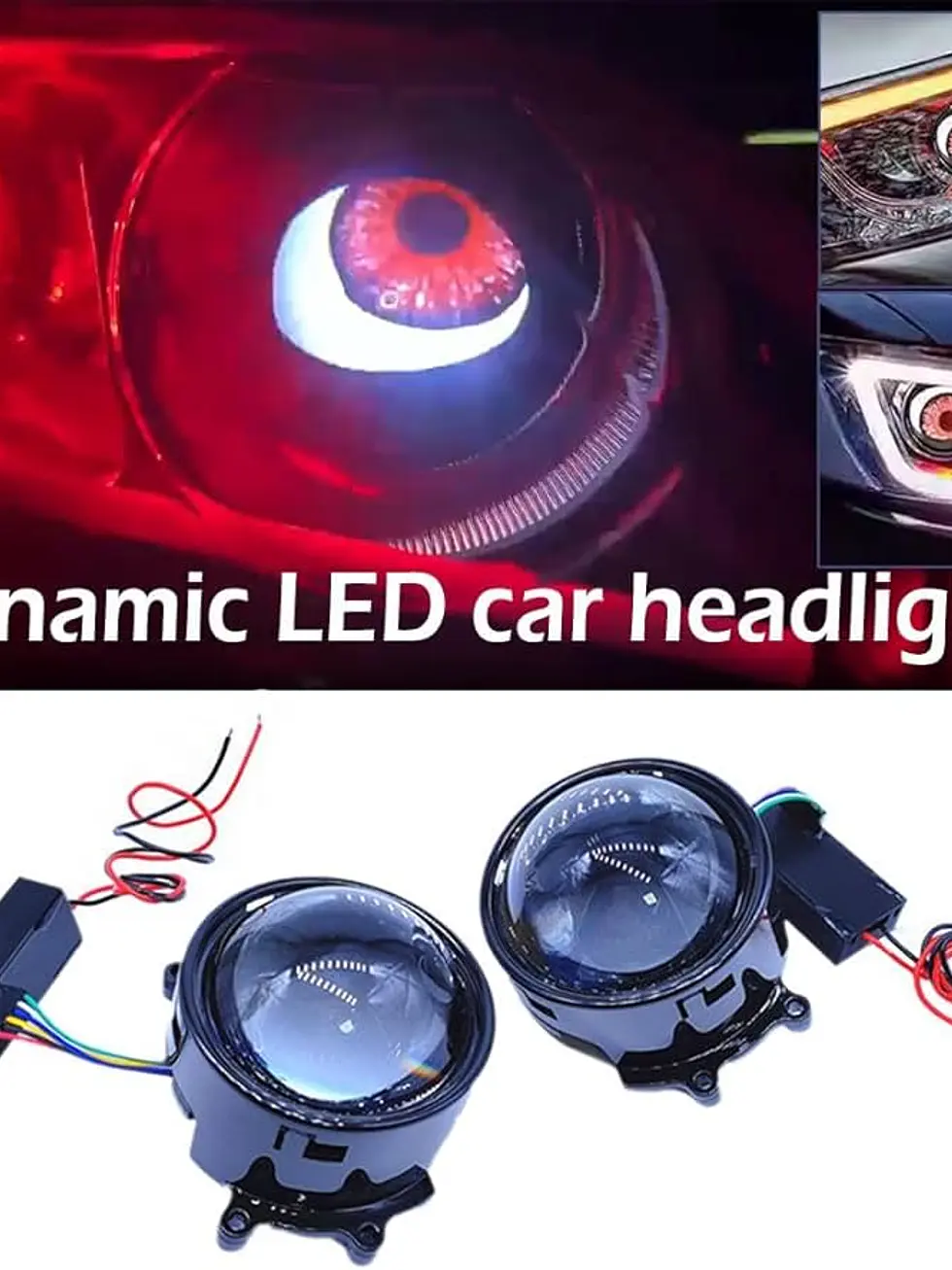 LUZ LED MODELO DIABLO , PARA MOTOS O CARROS  1