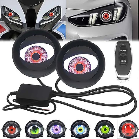 LUZ LED MODELO DIABLO , PARA MOTOS O CARROS 