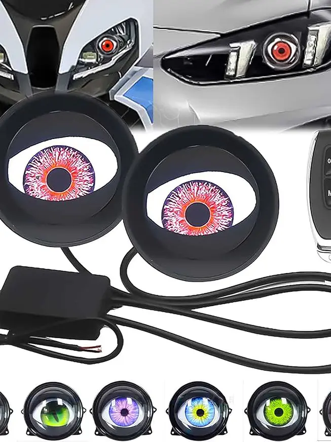 LUZ LED MODELO DIABLO , PARA MOTOS O CARROS  2