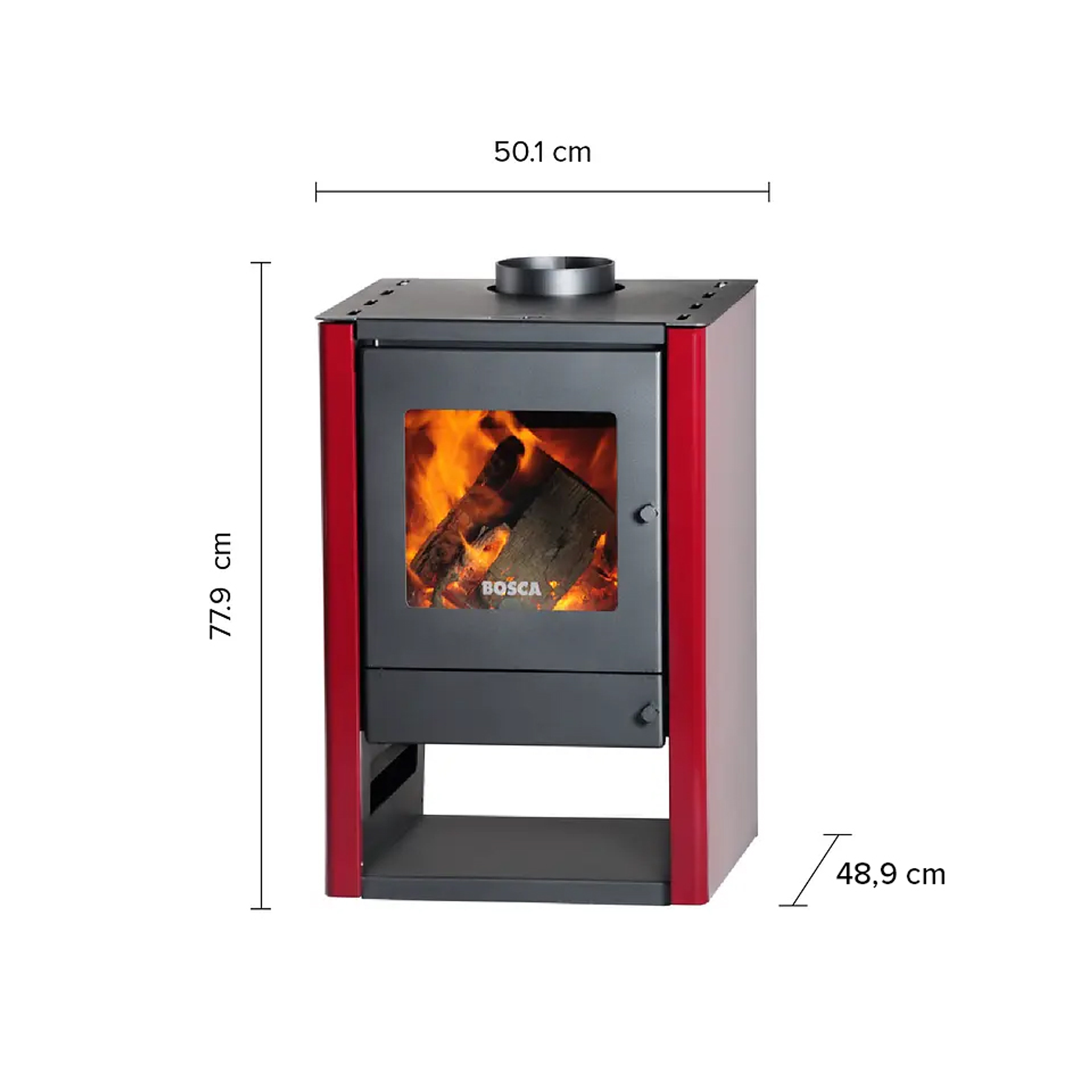 Estufa a leña Gold 380 Burdeo