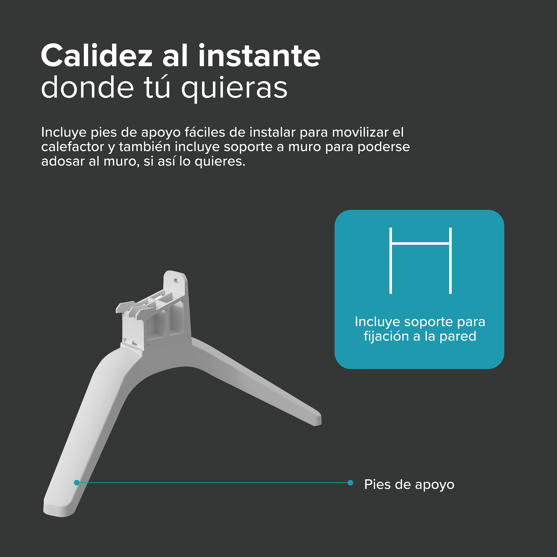 Calefactor digital Solius 1000 W